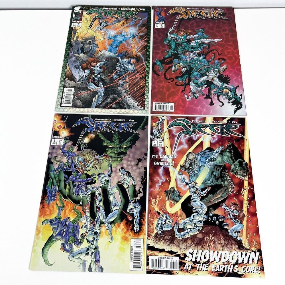 Complete Set of Siege #1-4 Brandon Peterson (Image Comics, 1997)
